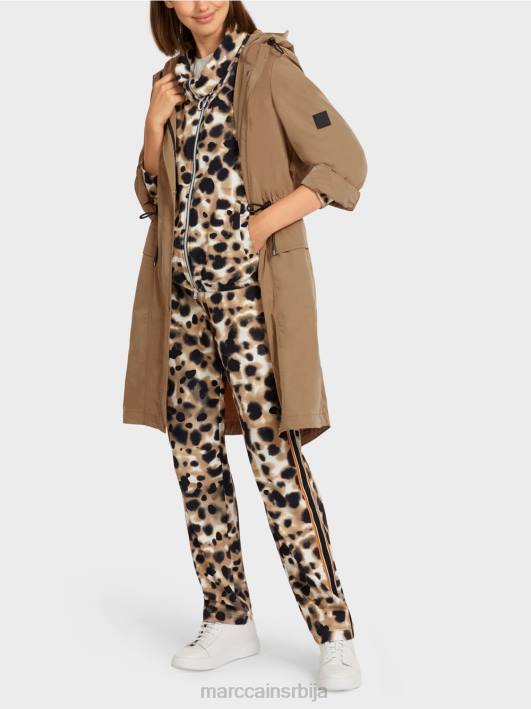 капут с капуљачом Marc Cain D688281 лагана кафа одећу