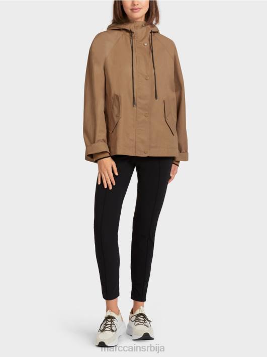цасуал оутдоор јакна са штампом Marc Cain D688283 лагана кафа одећу