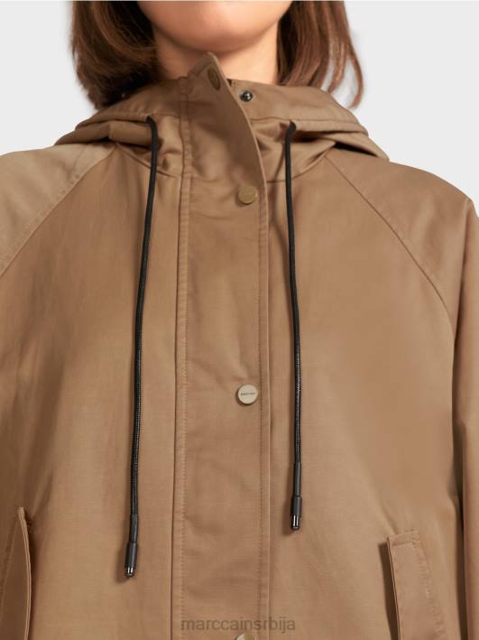 цасуал оутдоор јакна са штампом Marc Cain D688283 лагана кафа одећу