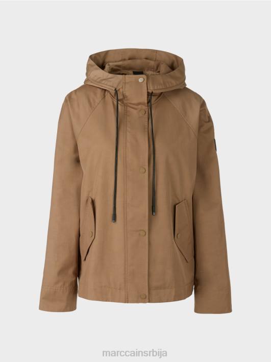 цасуал оутдоор јакна са штампом Marc Cain D688283 лагана кафа одећу