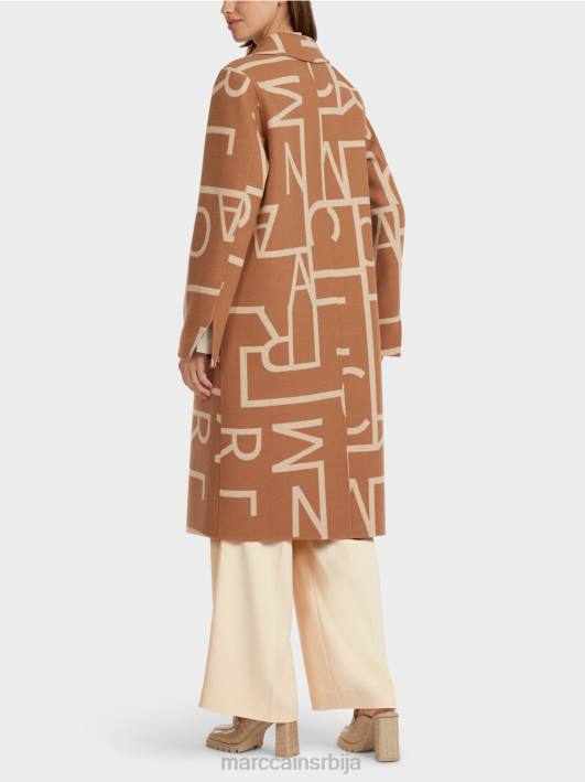 капут са стилизованим словима мц Marc Cain D688291 Камила одећу
