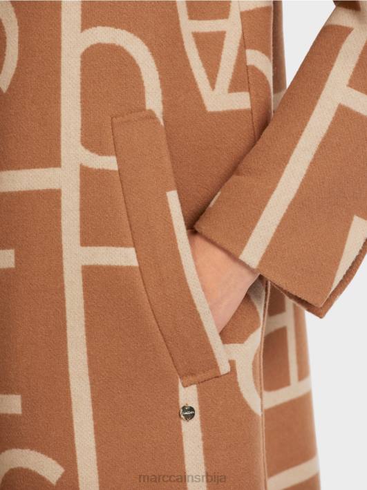 капут са стилизованим словима мц Marc Cain D688291 Камила одећу