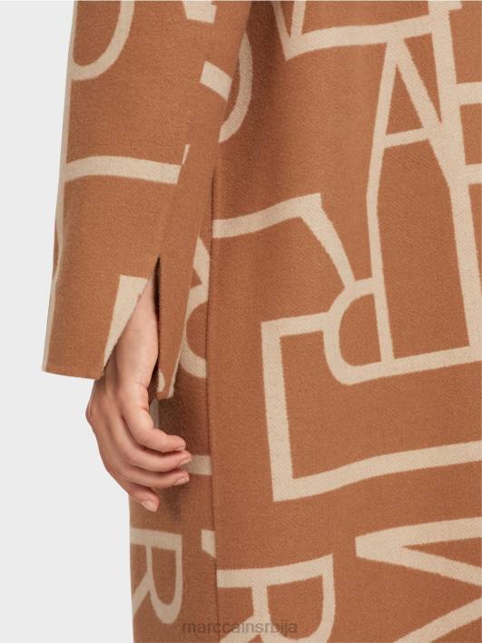 капут са стилизованим словима мц Marc Cain D688291 Камила одећу