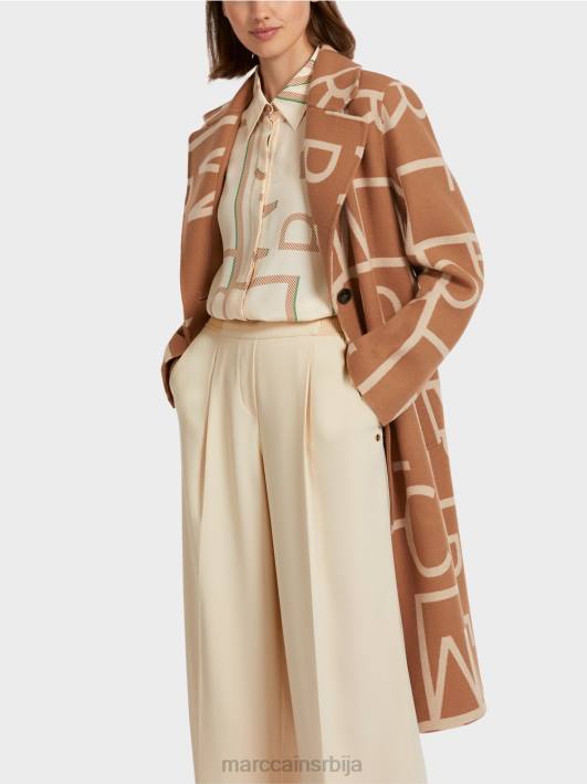 капут са стилизованим словима мц Marc Cain D688291 Камила одећу