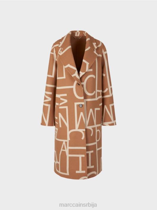 капут са стилизованим словима мц Marc Cain D688291 Камила одећу
