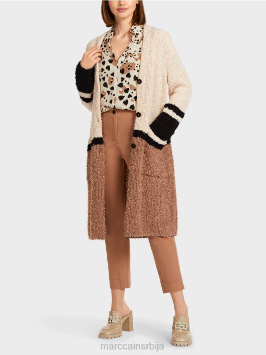 капут "плетен у немачкој" Marc Cain D688297 цреме одећу