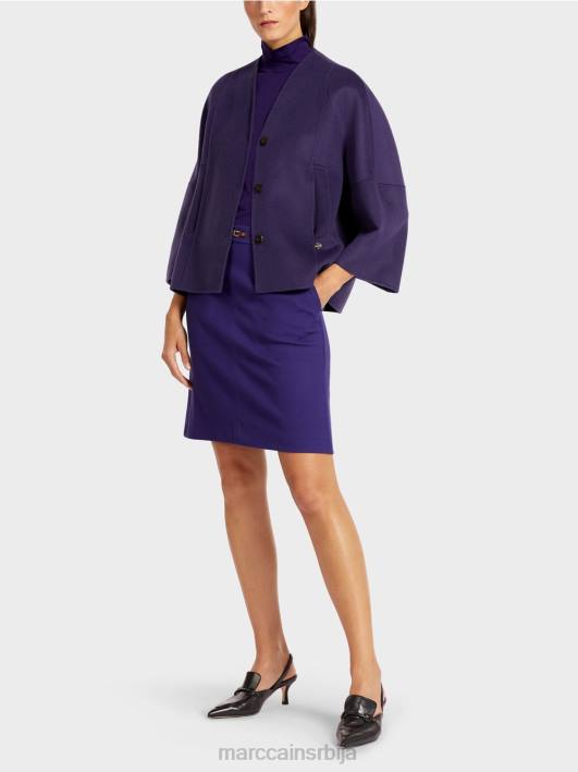 обична вунена јакна Marc Cain D688300 краљевски пурпур одећу