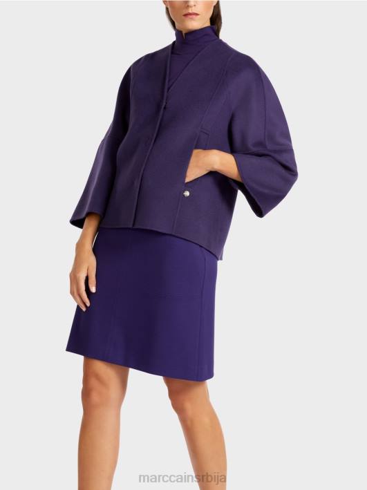 обична вунена јакна Marc Cain D688300 краљевски пурпур одећу
