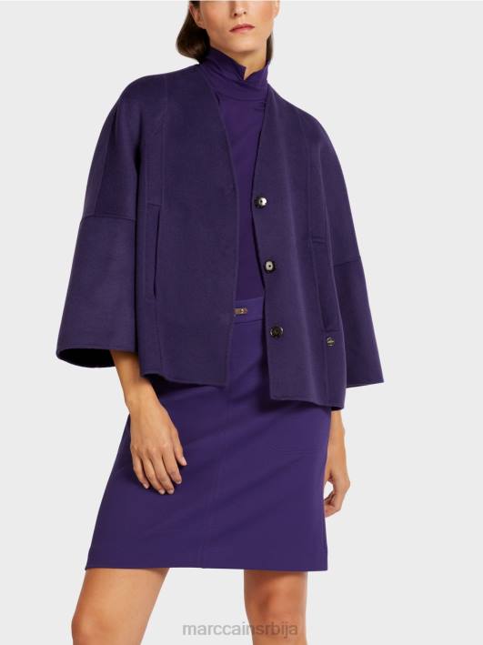 обична вунена јакна Marc Cain D688300 краљевски пурпур одећу