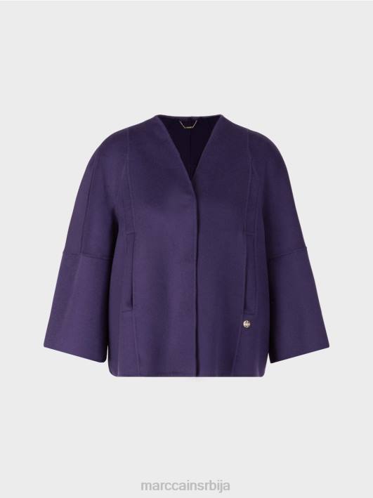 обична вунена јакна Marc Cain D688300 краљевски пурпур одећу