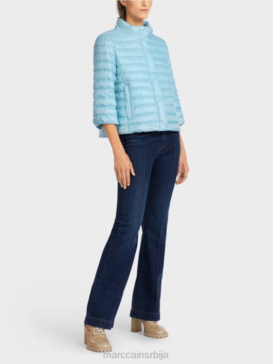 прошивена јакна "промислимо заједно". Marc Cain D688301 атмосферско плаво одећу