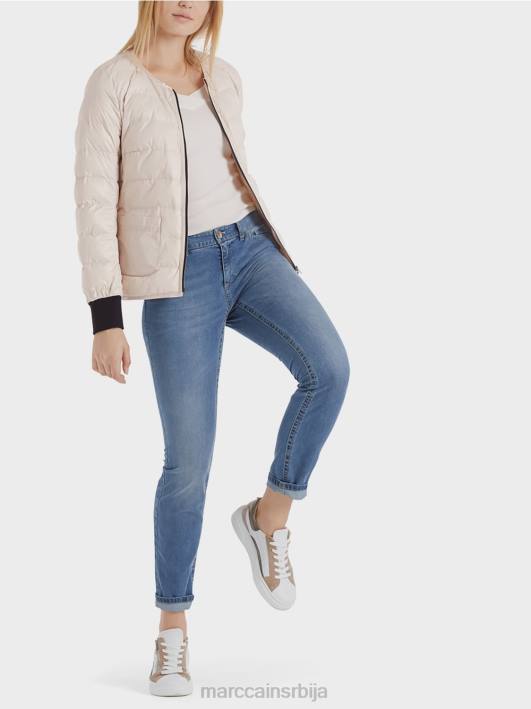 подстављена јакна на отвореном Marc Cain D688302 цвет бадема одећу