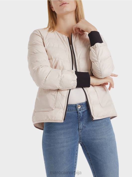 подстављена јакна на отвореном Marc Cain D688302 цвет бадема одећу