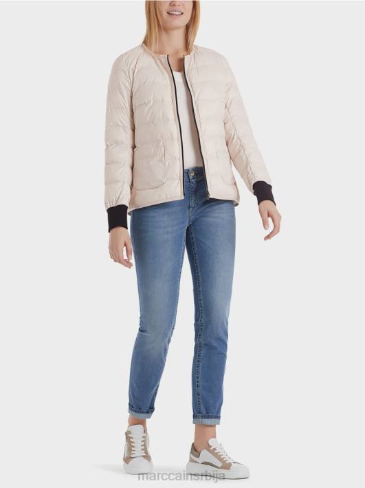 подстављена јакна на отвореном Marc Cain D688302 цвет бадема одећу