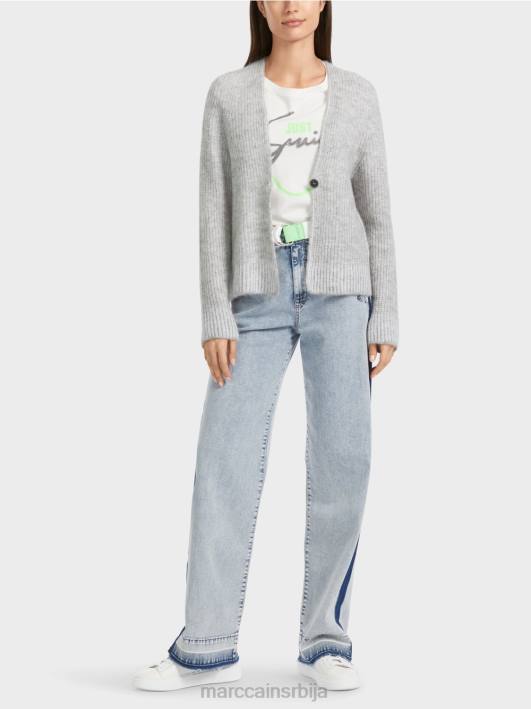 кардиган 100% произведен у Немачкој Marc Cain D688329 Сребрно сива одећу