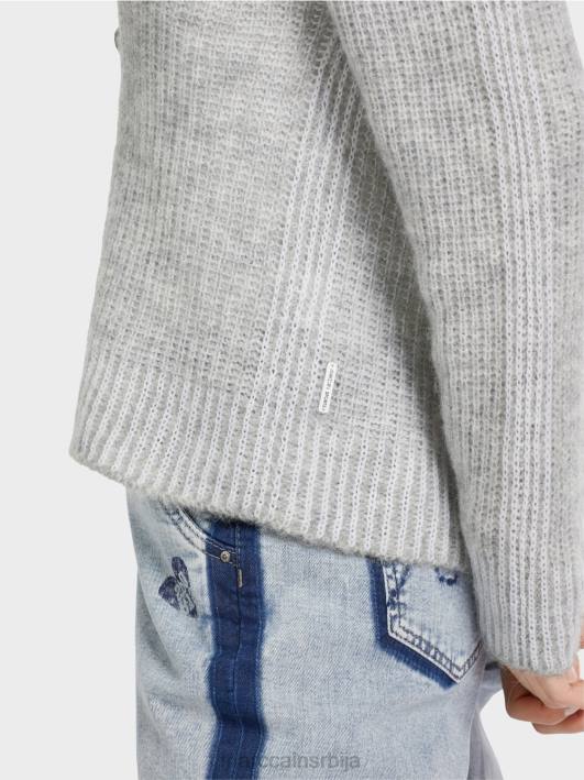 кардиган 100% произведен у Немачкој Marc Cain D688329 Сребрно сива одећу