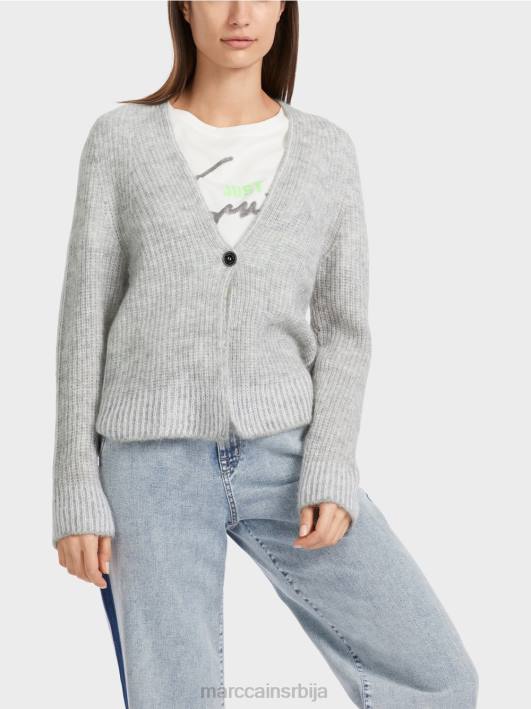 кардиган 100% произведен у Немачкој Marc Cain D688329 Сребрно сива одећу