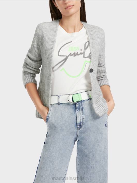 кардиган 100% произведен у Немачкој Marc Cain D688329 Сребрно сива одећу