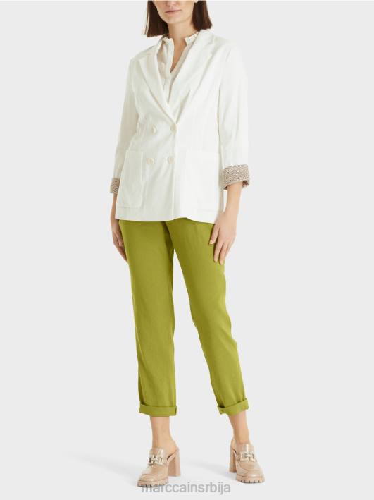 платнена јакна са дуплим копчањем Marc Cain D688192 прљаво бело одећу