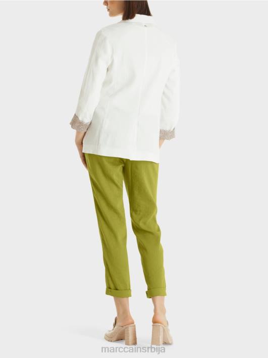 платнена јакна са дуплим копчањем Marc Cain D688192 прљаво бело одећу