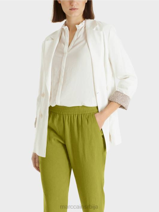 платнена јакна са дуплим копчањем Marc Cain D688192 прљаво бело одећу