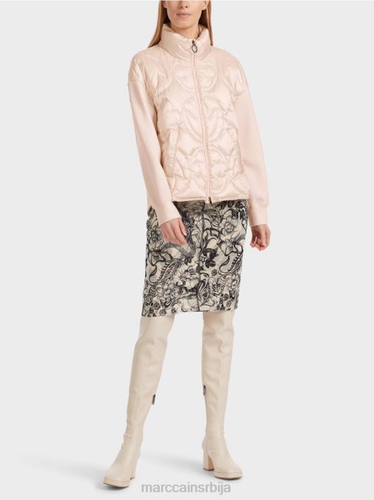 подстављена јакна "преиспитајмо заједно". Marc Cain D688304 цвет бадема одећу