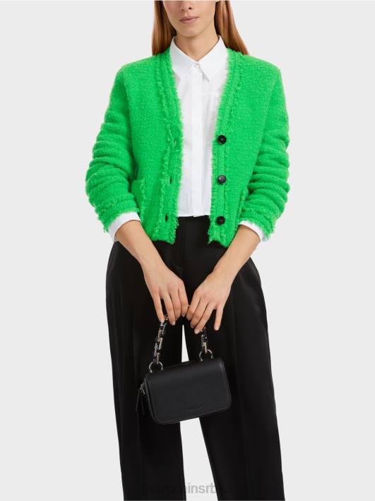 боуцле кардиган плетени у Немачкој Marc Cain D688310 тамно зелена јабука одећу