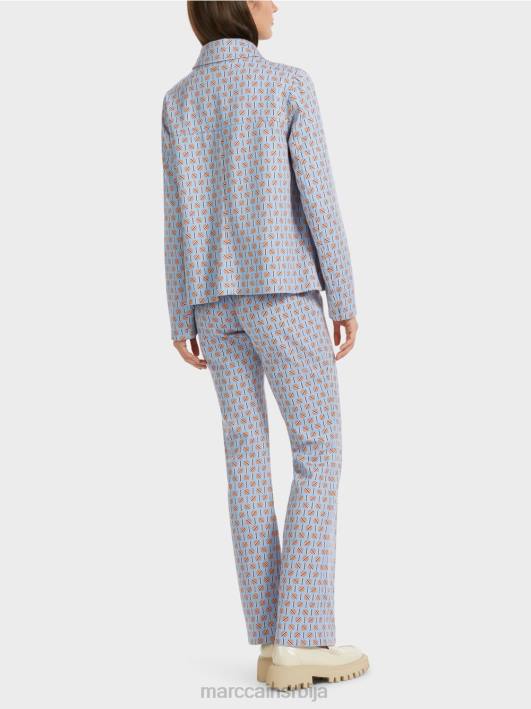 јакна у благо проширеном облику Marc Cain D688322 тамно летње небо одећу