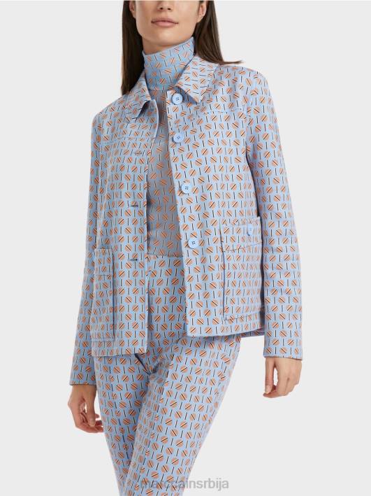 јакна у благо проширеном облику Marc Cain D688322 тамно летње небо одећу