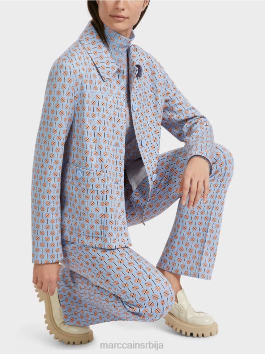 јакна у благо проширеном облику Marc Cain D688322 тамно летње небо одећу