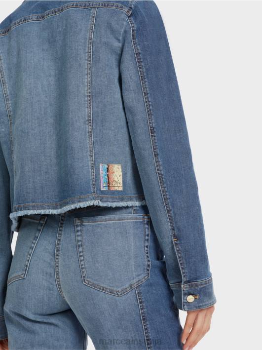 патцхворк деним јакна Marc Cain D688325 винтаге плава одећу