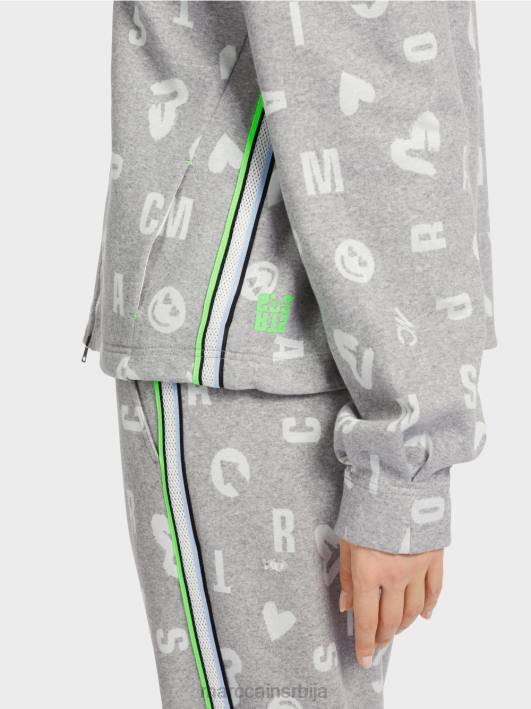 јакна у стилу џогинга Marc Cain D688331 Сребрно сива одећу