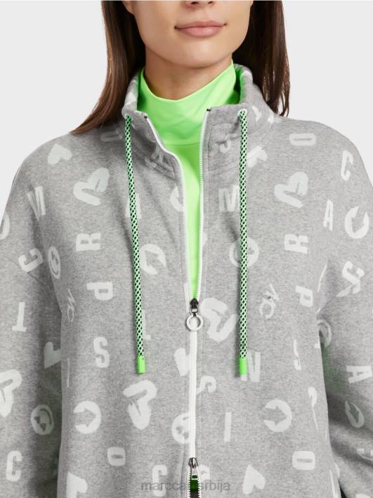 јакна у стилу џогинга Marc Cain D688331 Сребрно сива одећу