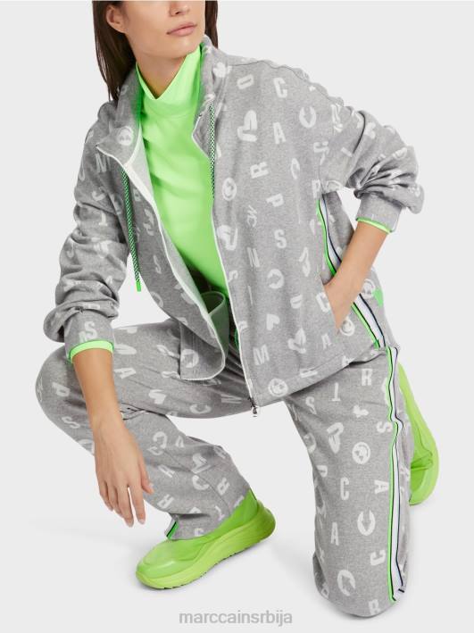 јакна у стилу џогинга Marc Cain D688331 Сребрно сива одећу