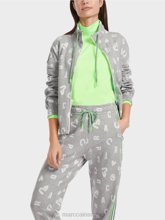 јакна у стилу џогинга Marc Cain D688331 Сребрно сива одећу