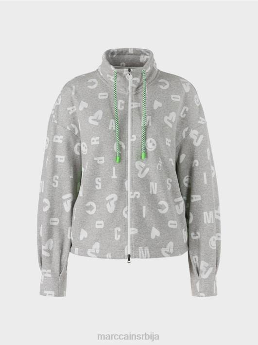 јакна у стилу џогинга Marc Cain D688331 Сребрно сива одећу