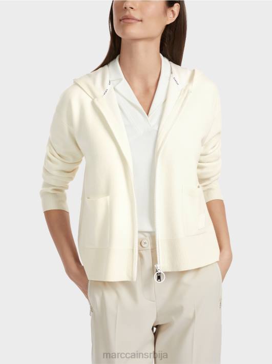 дупла јакна са капуљачом Marc Cain D688336 прљаво бело одећу