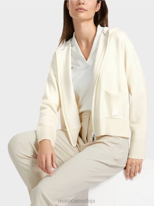 дупла јакна са капуљачом Marc Cain D688336 прљаво бело одећу
