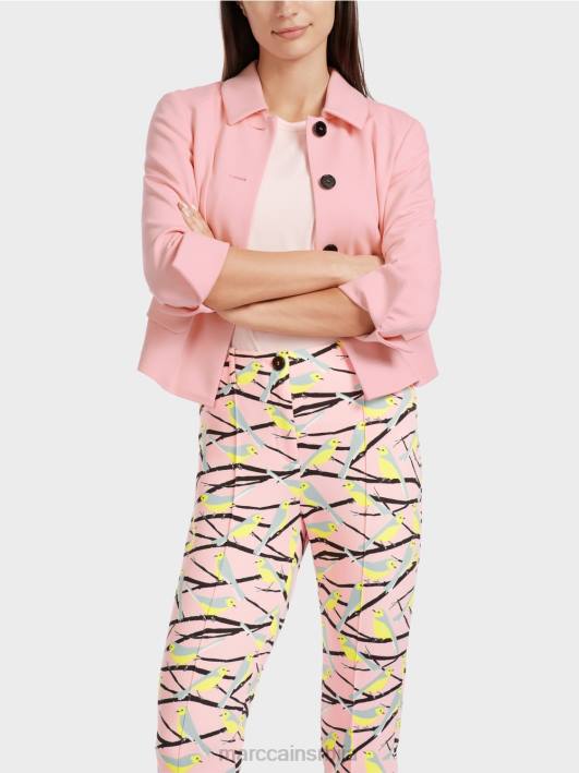 кратка јакна са растезањем Marc Cain D688344 меки пудер розе одећу