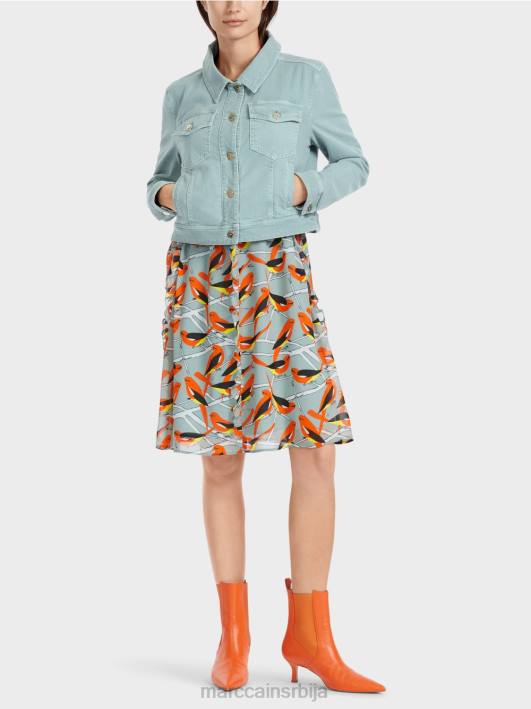 тексас јакна "промислимо заједно". Marc Cain D688345 тамно небо плаво одећу