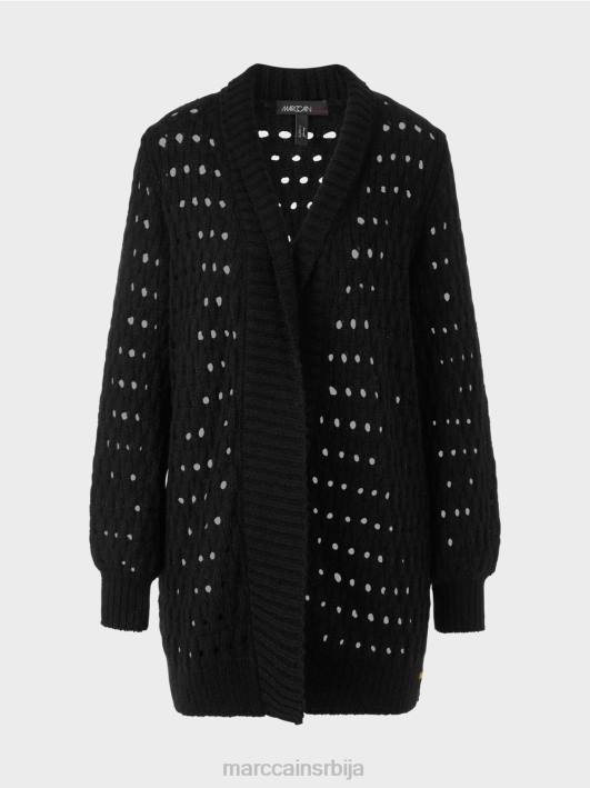 кардиган плетен у Немачкој Marc Cain D688346 црн одећу