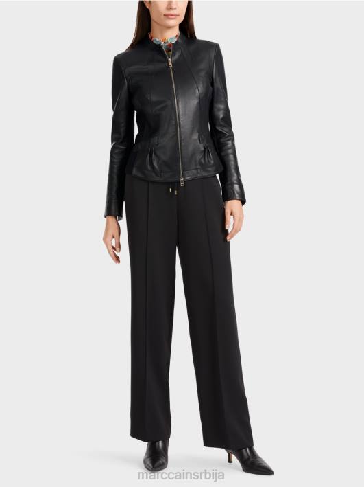 женска кожна јакна Marc Cain D688348 црн одећу