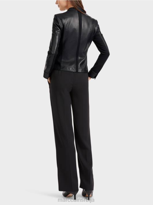женска кожна јакна Marc Cain D688348 црн одећу