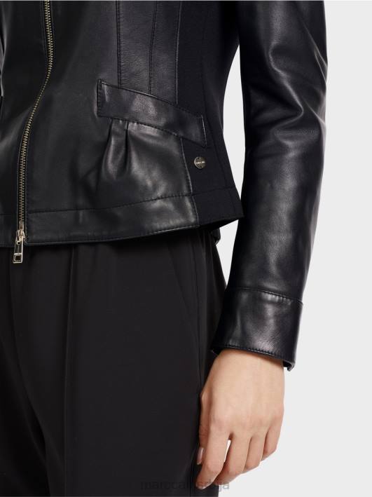 женска кожна јакна Marc Cain D688348 црн одећу
