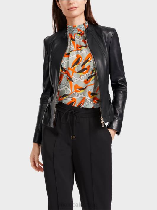 женска кожна јакна Marc Cain D688348 црн одећу