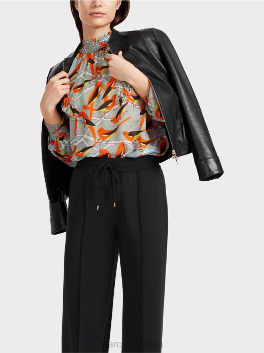 женска кожна јакна Marc Cain D688348 црн одећу