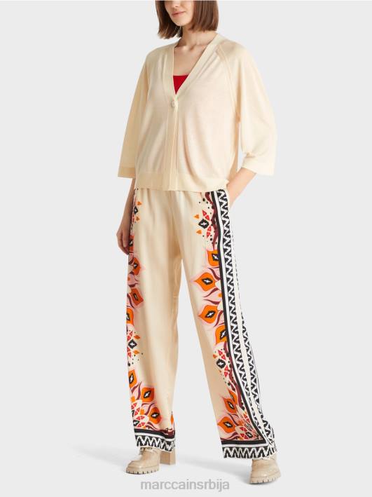 лабав плетени раглан кардиган Marc Cain D688358 цреме одећу