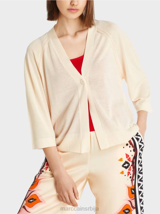 лабав плетени раглан кардиган Marc Cain D688358 цреме одећу