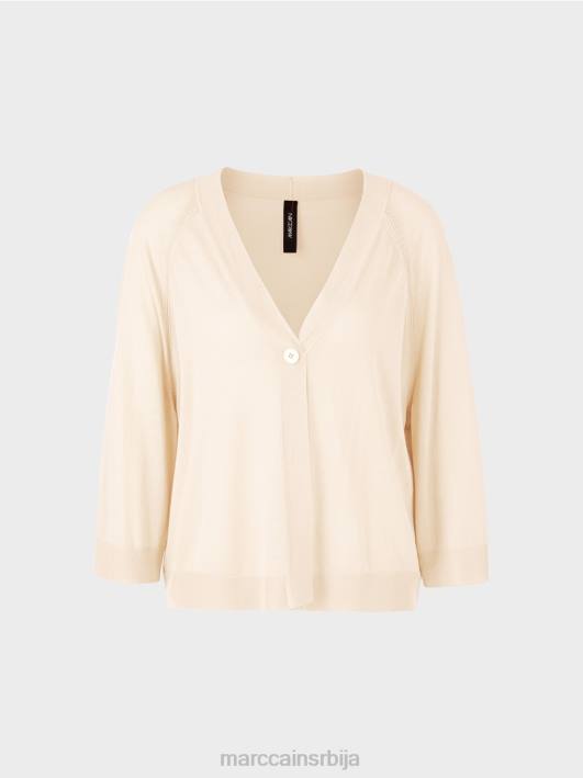 лабав плетени раглан кардиган Marc Cain D688358 цреме одећу