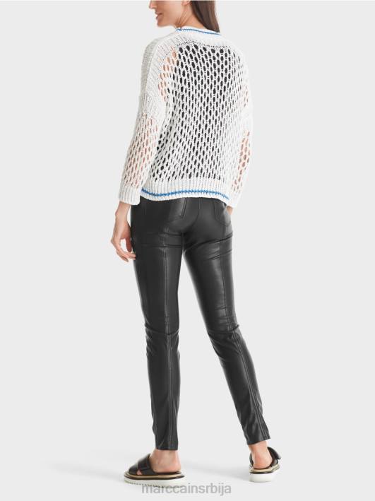 перфорирани кардиган плетен у Немачкој Marc Cain D688362 бео одећу